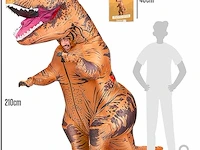 Originalcup® opblaasbare xxl t-rex: dinosaurus kostuum - afbeelding 3 van  4