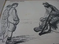 Origineel litho druk jean-louis forain 1915 5 tekeningen oorlog 1914-1918 - afbeelding 3 van  5