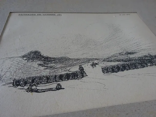 Origineel litho druk jean-louis forain 1915 5 tekeningen oorlog 1914-1918 - afbeelding 4 van  5