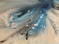 Origineel schilderij op doek colored by the rainbow / filip defrancq - afbeelding 3 van  10