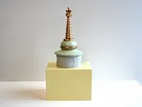 Originele 'chorten toren' - 28cm + certificaat - afbeelding 1 van  10