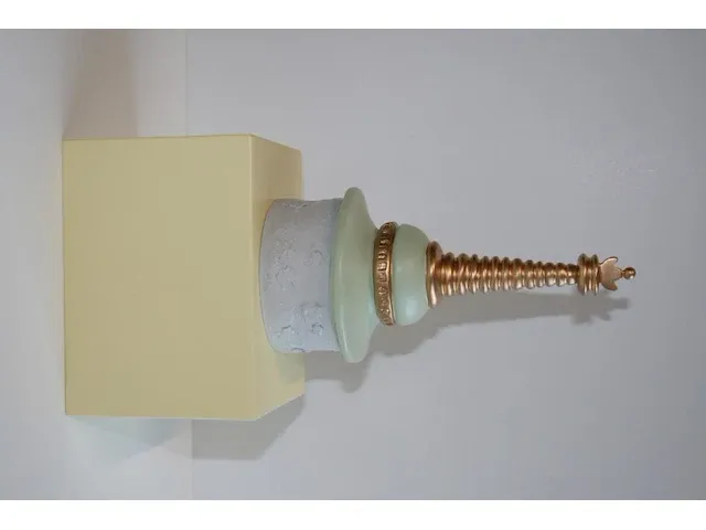 Originele 'chorten toren' - 28cm + certificaat - afbeelding 3 van  10