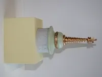 Originele 'chorten toren' - 28cm + certificaat - afbeelding 3 van  10