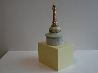 Originele 'chorten toren' - 28cm + certificaat - afbeelding 8 van  10