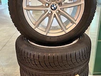 Originele nieuwe bmw alu velgenset 18'' model v-spaak 618, voor bmw x5 (vorig model g05 - uitgezonderd phev), met winterbanden, bandenmaat 255/55r18 109h