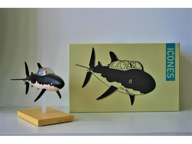 Originele onderzeeër kuifje - 26,6 x 17cm + certificaat - afbeelding 11 van  12