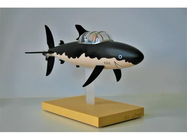Originele onderzeeër kuifje - 26,6 x 17cm + certificaat - afbeelding 5 van  12