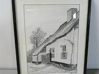 Originele pentekening emiel wouters 1975 ± 33x26 - afbeelding 1 van  4