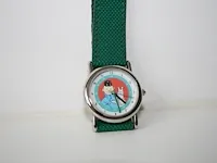 Originele polshorloge kuifje met etui - "kuifje en bobbie blauwe lotus 1" - afbeelding 3 van  7