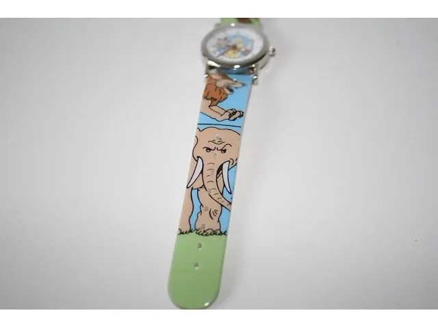 Originele polshorloge kuifje met etui - "kuifje in afrika" - afbeelding 5 van  9