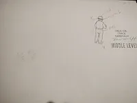 Originele tekening kuifje raket naar de maan - afbeelding 6 van  7