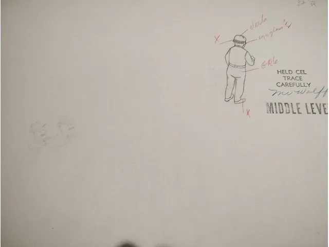 Originele tekening kuifje raket naar de maan - afbeelding 7 van  7