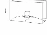 Orion lighstyle rechthoekige stoffen lampenkap - afbeelding 2 van  5