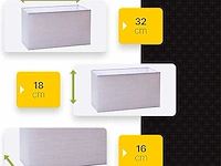 Orion lighstyle rechthoekige stoffen lampenkap - afbeelding 4 van  5