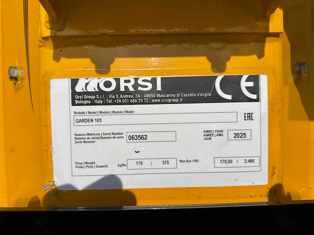 Orsi - garden 105 - garden 105 - mulcher - afbeelding 4 van  12