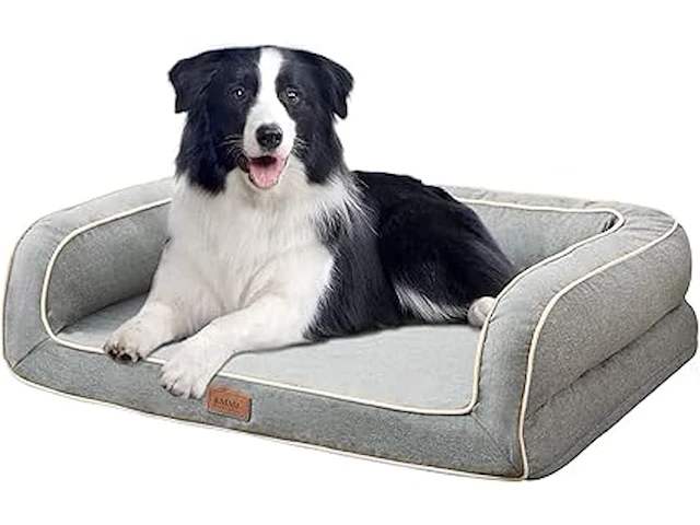 Orthopedisch hondenbed emme lichtgrijs 91.5x71x23cm - afbeelding 1 van  6