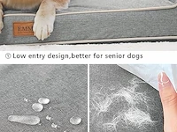 Orthopedisch hondenbed emme lichtgrijs 91.5x71x23cm - afbeelding 3 van  6