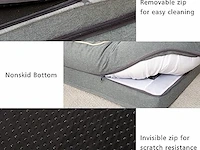 Orthopedisch hondenbed emme lichtgrijs 91.5x71x23cm - afbeelding 5 van  6