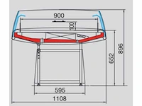 Oscartielle arche130 koelvitrine - afbeelding 2 van  2