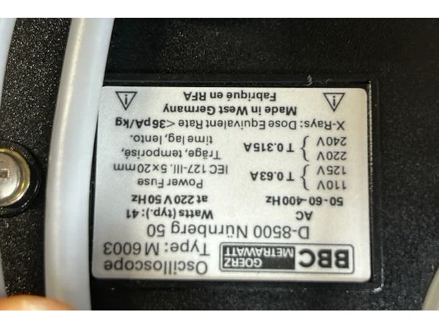 Oscilloscoop - afbeelding 6 van  6