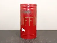 Oud koffieblik - afbeelding 1 van  3