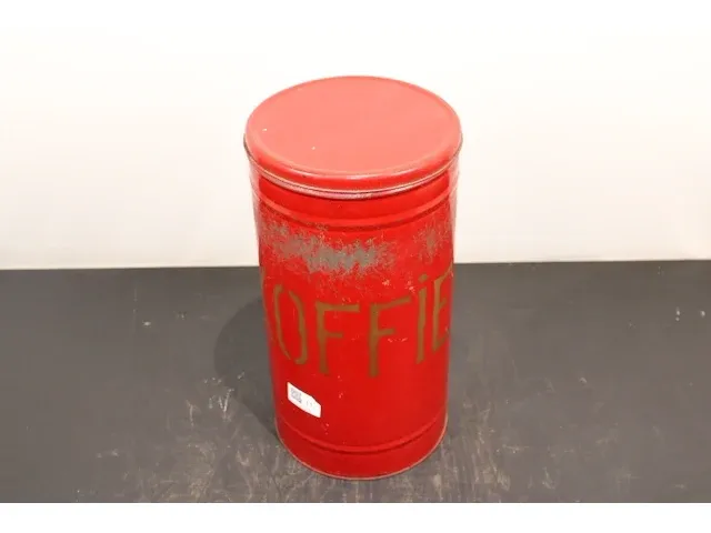 Oud koffieblik - afbeelding 2 van  3