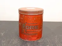 Oud koffieblik - afbeelding 1 van  3