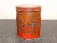 Oud koffieblik - afbeelding 2 van  3