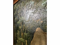 Oud olieverf schilderij op doek. gesigneerd. - afbeelding 12 van  16