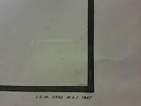 Oude affiche met kader van mitrailleuse browning.300 (1260mm op 970mm ) - afbeelding 3 van  4