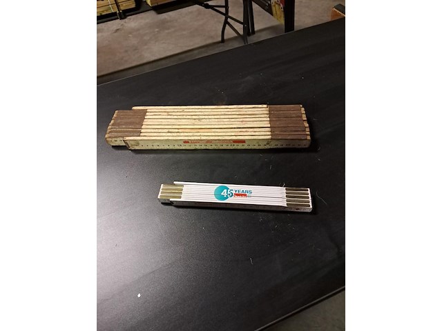 Oude antieke xxl plooimeter ( l 38 b 9) - afbeelding 1 van  5