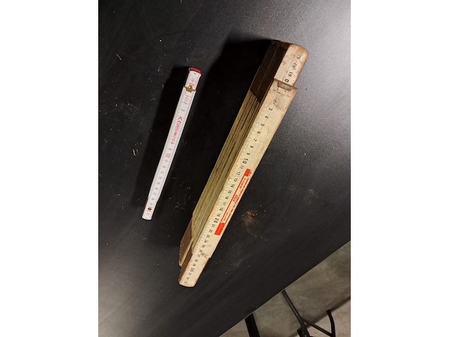 Oude antieke xxl plooimeter ( l 38 b 9) - afbeelding 2 van  5