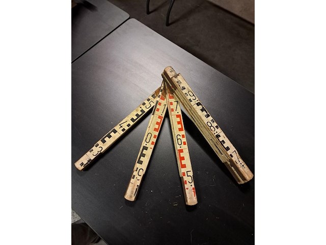 Oude antieke xxl plooimeter ( l 38 b 9) - afbeelding 3 van  5