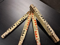 Oude antieke xxl plooimeter ( l 38 b 9) - afbeelding 3 van  5