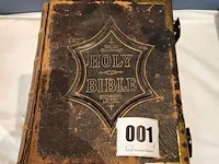 Oude bijbel family bible scott & henry met gravures