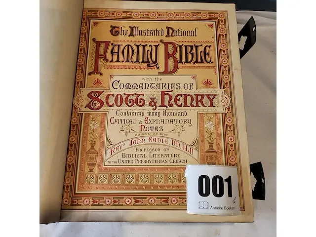 Oude bijbel family bible scott & henry met gravures - afbeelding 13 van  14