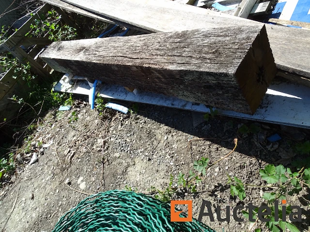Oude eiken balk - afbeelding 1 van  3