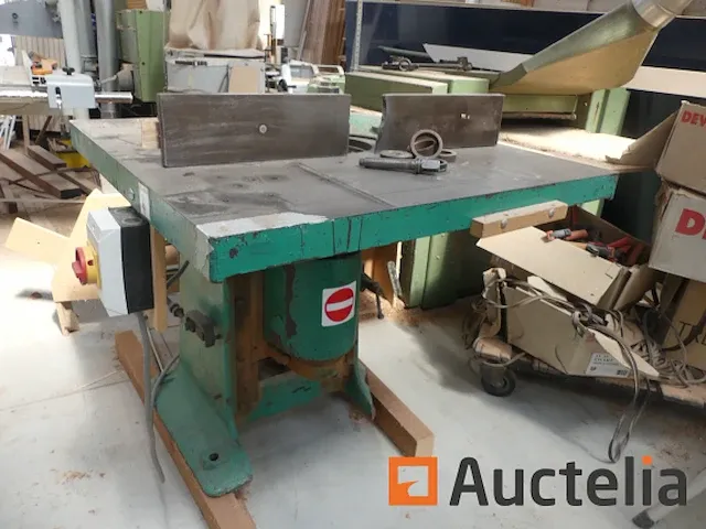Oude houtfreesmachine merk en onbekend model - afbeelding 5 van  13