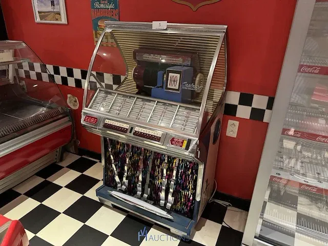 Oude jukebox seeburg - afbeelding 9 van  16