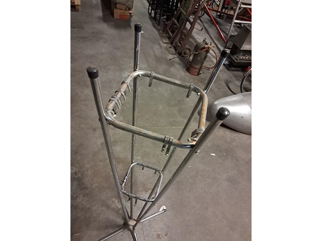 Oude kapstok chrome ( 174mm ) - afbeelding 3 van  5