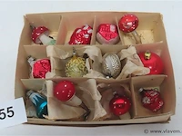 Oude kerstballen, 12 stuks - afbeelding 1 van  3