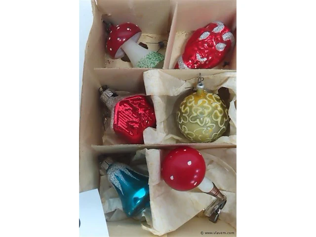 Oude kerstballen, 12 stuks - afbeelding 2 van  3