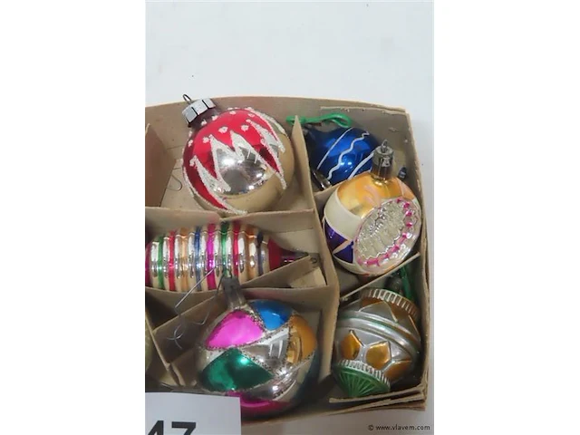 Oude kerstballen, 9 stuks - afbeelding 3 van  3