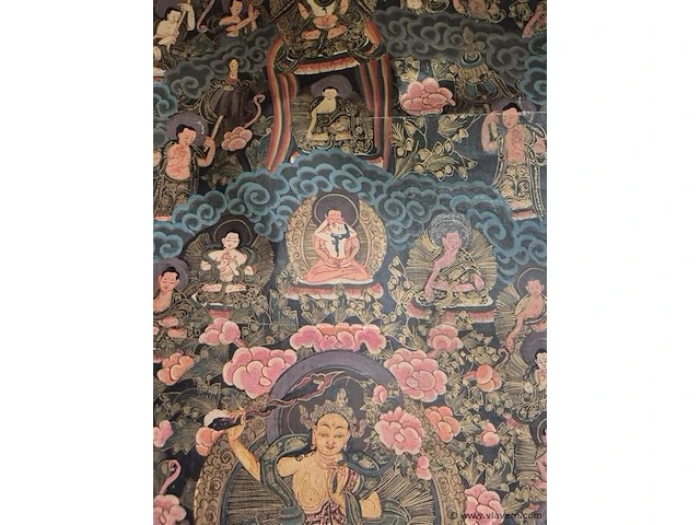 Oude mandala op doek - afbeelding 2 van  5