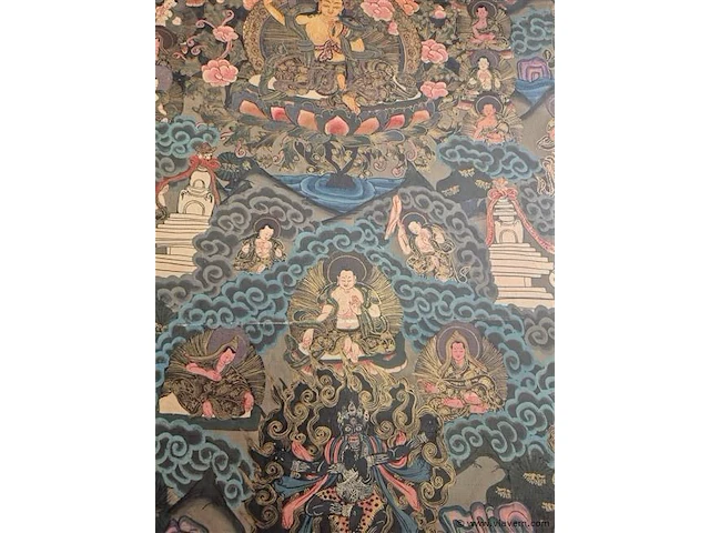 Oude mandala op doek - afbeelding 3 van  5