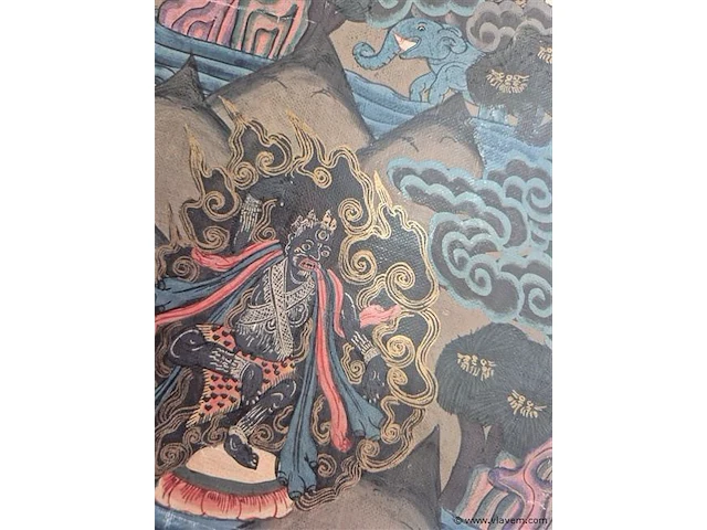 Oude mandala op doek - afbeelding 4 van  5