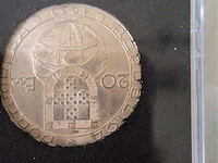 Oude munt zilver portugal - afbeelding 3 van  4