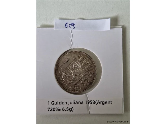 Oude munt zilver - afbeelding 1 van  3