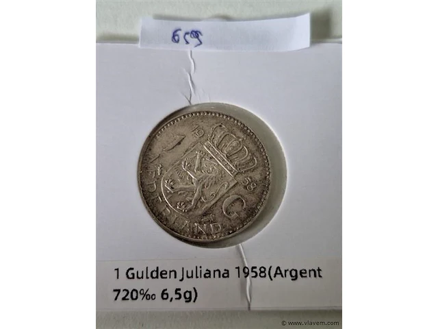 Oude munt zilver - afbeelding 2 van  3