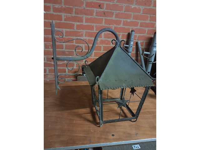 Oude muurlantaarn ( h 540mm l 520mm b 350mm ) - afbeelding 1 van  4